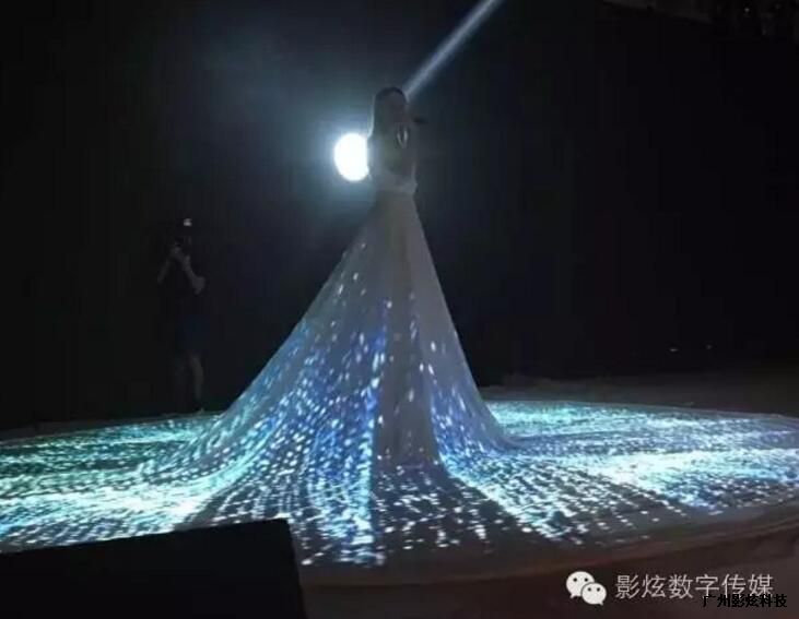 广州3D裙摆，3D大摆裙投影出租
